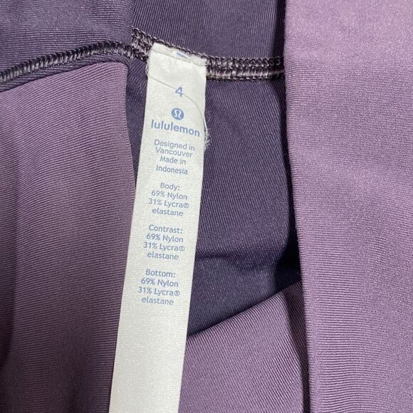 Lululemon Purple Athletic Leggings Size 4 - Picture 4 of 5
